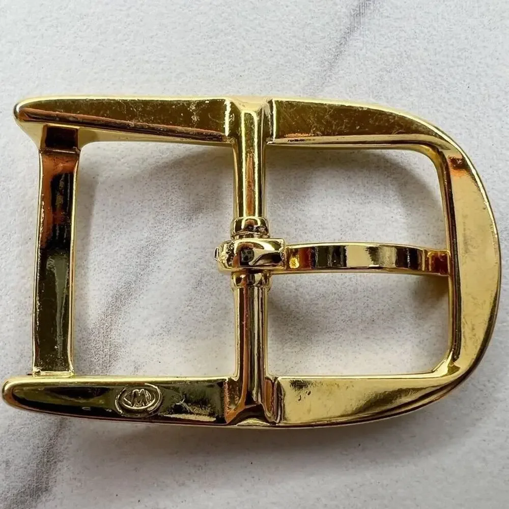 Vintage Gold Tone Simple Basic Belt Buckle for up to 1 Inch Belt